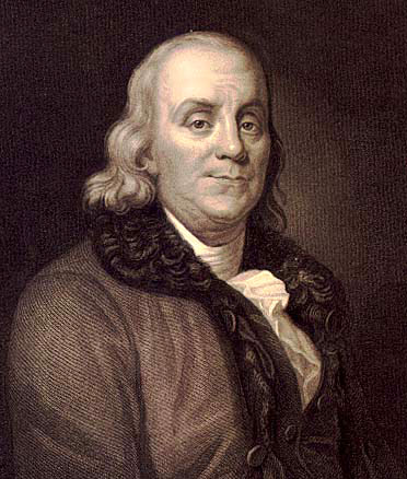 A portrait of Benjamin Franklin, the iconic face on American money.