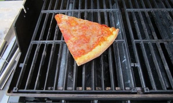 Reheating pizza on a grill is the best way to revive leftovers.