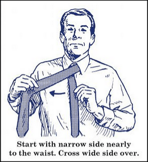 how to tie four in hand necktie knot