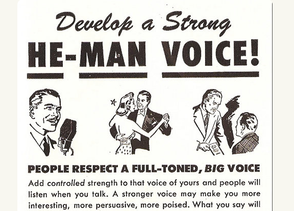 Develop a nature-inspired strong He-Man voice with this ad.